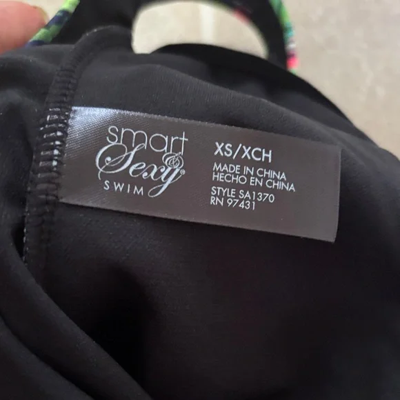 Smart & Sexy Green Tropical One Piece Swimsuit - Picture 6 of 6